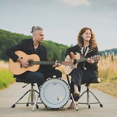 Duo Kleingartenanlage im Feld